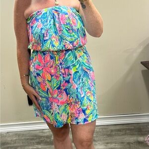 Lilly Pulitzer Strapless Multicolor Dress